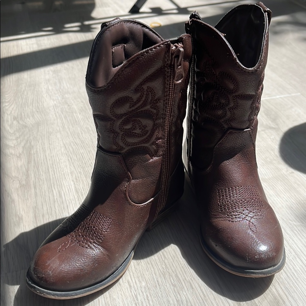 Stylish Western Brown Boots by Cat & Jack